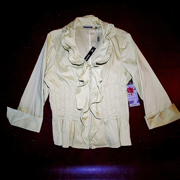 NWT | Samuel Dong button down cactus blouse - Picture 1 of 4
